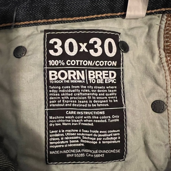 Express- Rocco Slim Fit Denim Jean-Straight Leg - Picture 5 of 6